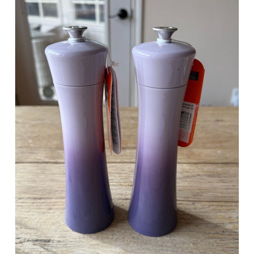 Le Creuset 8 in Salt and Pepper Mill Set Blue Bell Purple Provence NEW